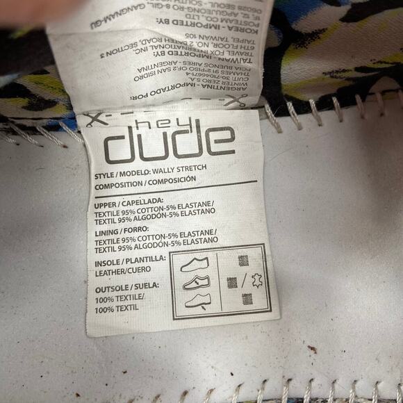 Hey Dude Wally Stretch Loafer Slip On Comfort Sneakers Gray Men's Size 11 - Picture 9 of 12